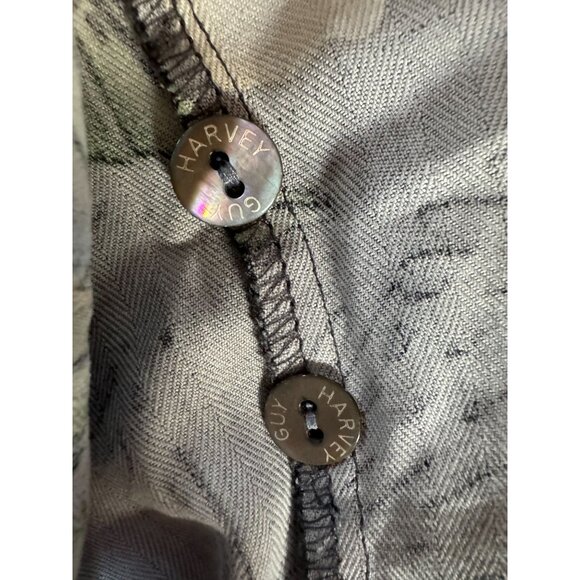 Guy Harvey By Aftco Bluewater Parrot Floral Silk Hawaiian Shirt M - Picture 11 of 16